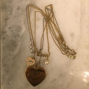 Juicy Couture Layered Heart Necklace